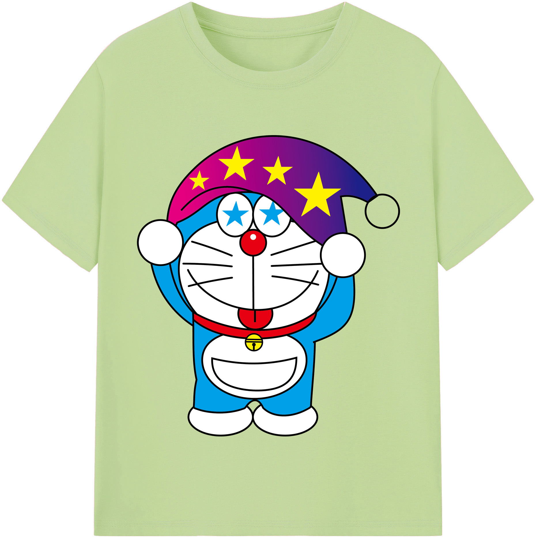 （画像用） ドラえもん Doraemon 綿100％半袖Tシャツ（フロントプリント）